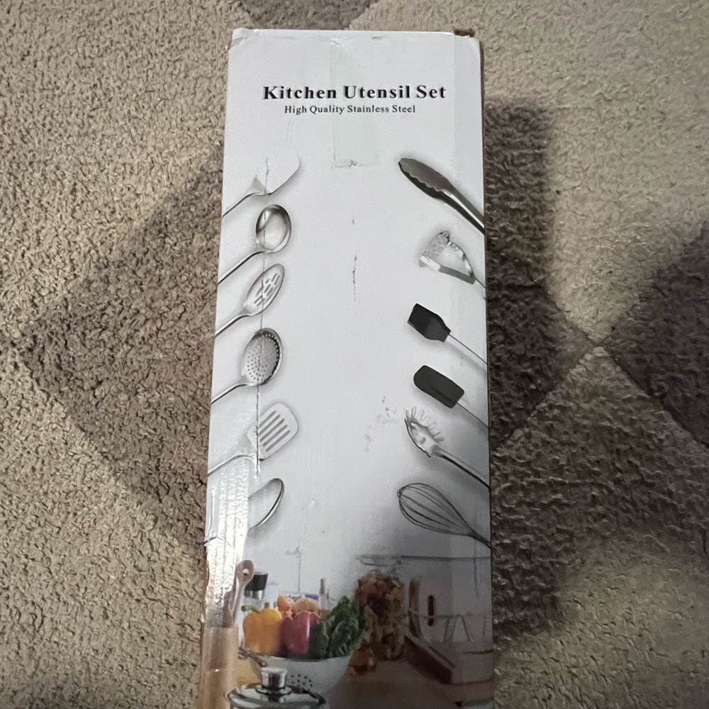 Stainless Steel Cooking Utensils Set, Berglander 13 Pieces Kitchen Utensils